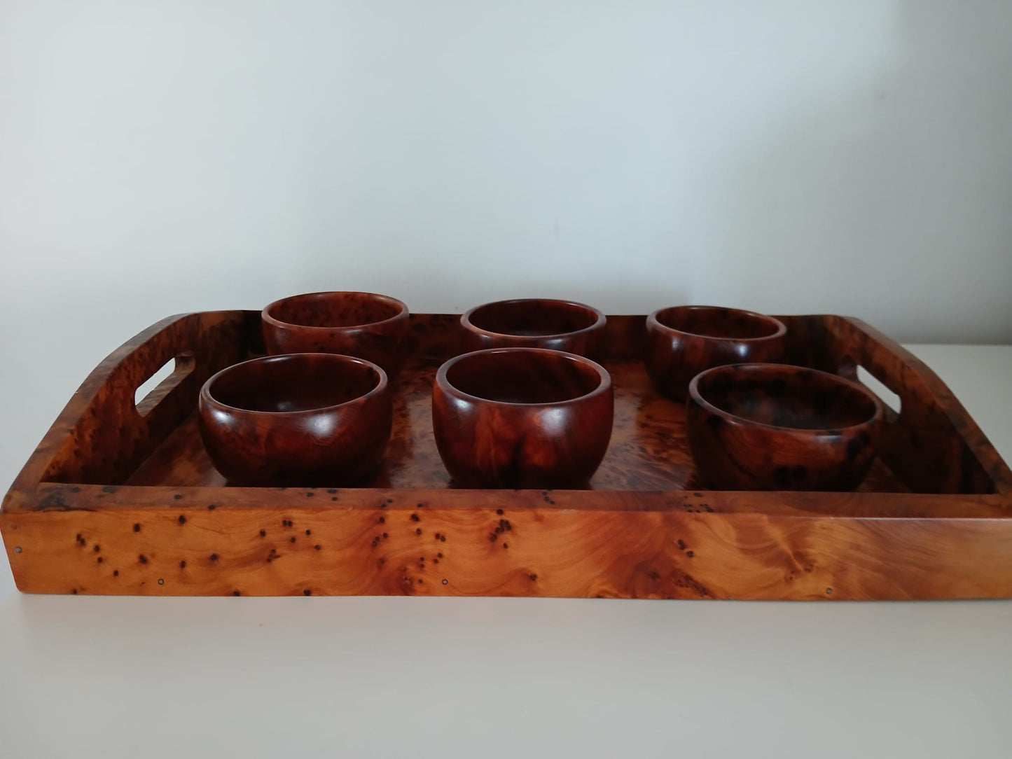 Bol en Bois de Thuya Marocain – Artisanat Traditionnel
